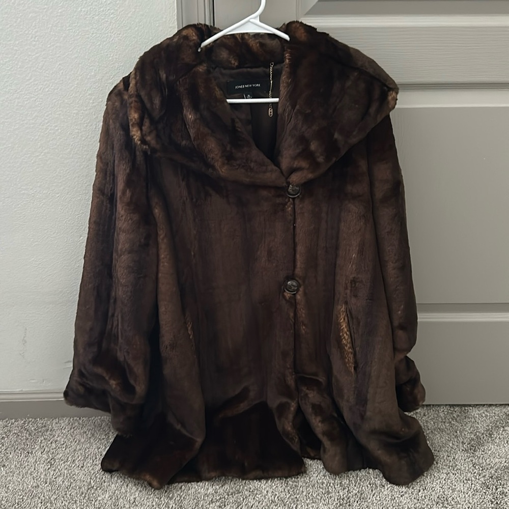 Faux fur coat